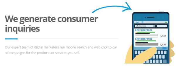 Datalot Call Lead Process - Generating Consumer Prospects