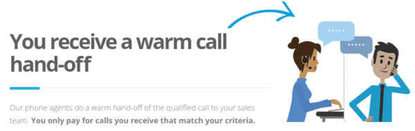 Datalot Call Lead Process - Warm Call Transfer