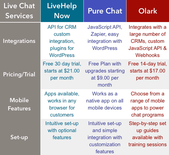 Website Chat Services